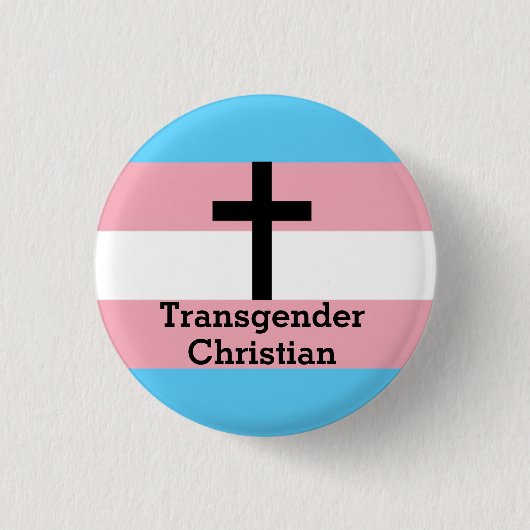 Transgender Christelijke Pride Button (Voorkant)