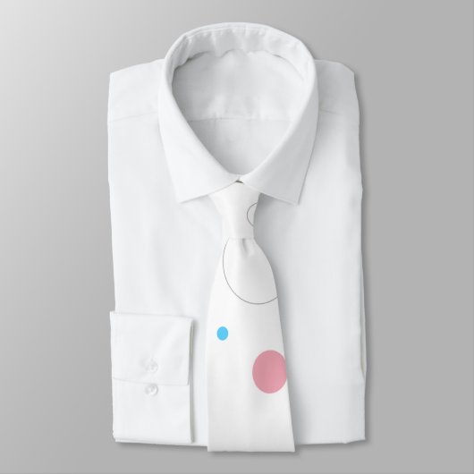 Transgender Color Big Polka Dots Stropdas (Gebonden)