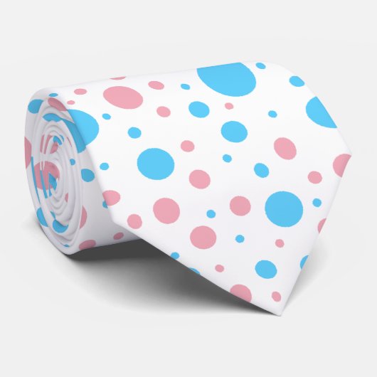 Transgender Color Polka Dots Stropdas (Opgerold)