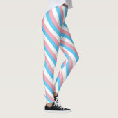 Transgender colors diagonal lines  leggings (Rechts)