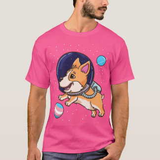 Transgender Corgi in de ruimte Trans Pride1335 T-shirt