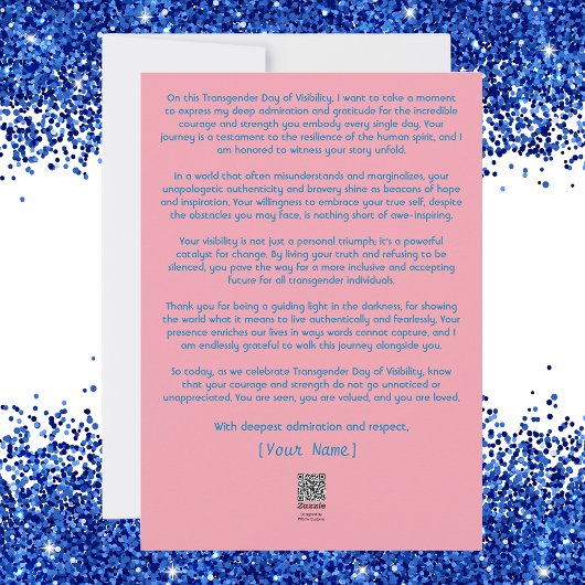 Transgender Dag van Zichtbaarheid Ik zie U Kaart