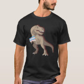 Transgender Dino Rex Trans Pride LGBTQ Pride Flag  T-shirt (Voorkant)