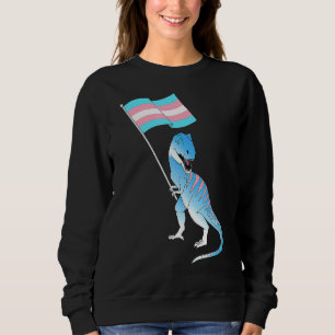 Transgender Dinosaur Trans Pride Lgbt Pride Flag P Trui
