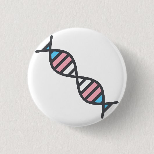 Transgender DNA Pride Flag Ronde Button 3,2 Cm (Voorkant)