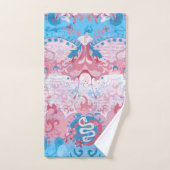 Transgender Dragon Damask - Trans Pride Flag Kleur Bad Handdoek (Handdoek)