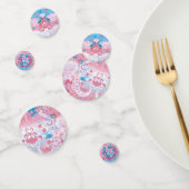 Transgender Dragon Damask - Trans Pride Flag Kleur Confetti (Groep)