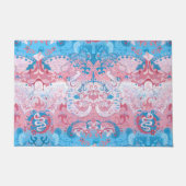 Transgender Dragon Damask - Trans Pride Flag Kleur Deurmat (Voorkant)