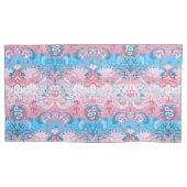 Transgender Dragon Damask - Trans Pride Flag Kleur Kussensloop (Voorkant)