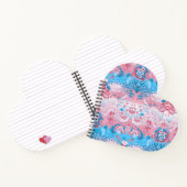 Transgender Dragon Damask - Trans Pride Flag Kleur Notitieboek (Binnen)