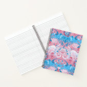Transgender Dragon Damask - Trans Pride Flag Kleur Notitieboek (Binnen)