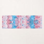 Transgender Dragon Damask - Trans Pride Flag Kleur Yogamat (Achterkant (horizontaal))