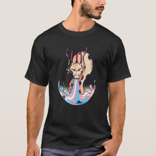 Transgender Dragonfire Flame Trans Pride Transsexu T-shirt