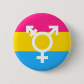 Transgender- en Pan Pride Flag-Button Ronde Button 5,7 Cm (Voorkant)