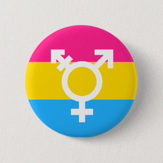 Transgender- en Pan Pride Flag-Button Ronde Button 5,7 Cm