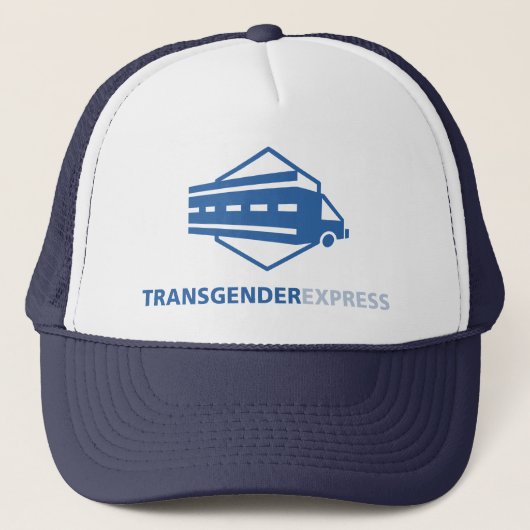 Transgender Express Trucker Hat Trucker Pet (Voorkant)