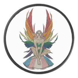 Transgender Faerie Hockey Puck