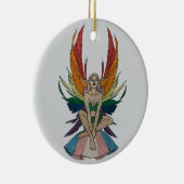 Transgender Faerie  Keramisch Ornament (Rechts)