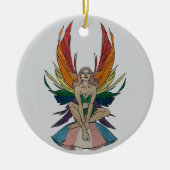 Transgender Faerie Keramisch Ornament (Voorkant)