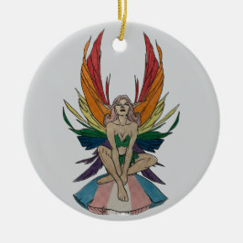 Transgender Faerie  Keramisch Ornament