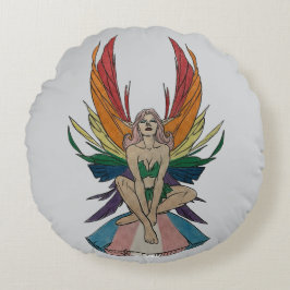 Transgender Faerie  Rond Kussen