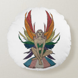 Transgender Faerie Rond Kussen