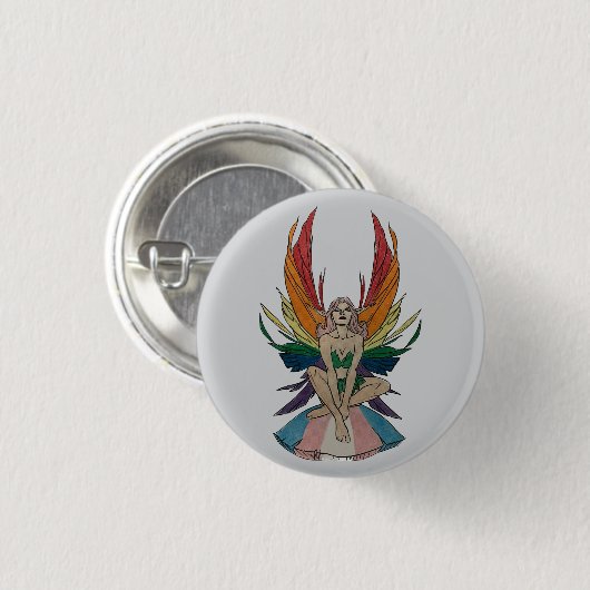 Transgender Faerie  Ronde Button 3,2 Cm (Voorkant /achterkant)