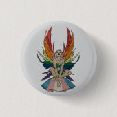 Transgender Faerie  Ronde Button 3,2 Cm (Voorkant)
