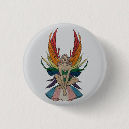 Transgender Faerie  Ronde Button 3,2 Cm