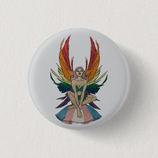 Transgender Faerie  Ronde Button 3,2 Cm (Voorkant)