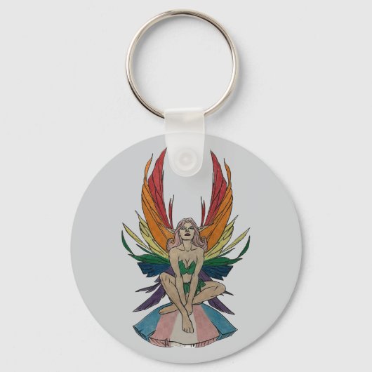 Transgender Faerie  Sleutelhanger (Voorkant)