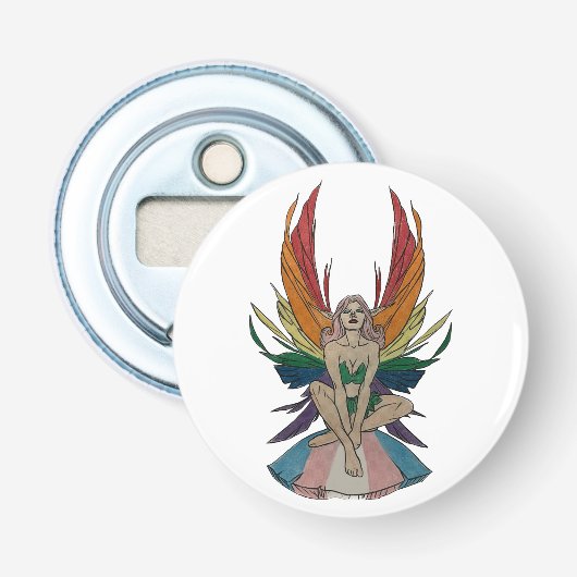Transgender Fee Button Flesopener (Voorkant)