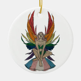 Transgender Fee Keramisch Ornament