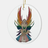 Transgender fee keramisch ornament (Links)