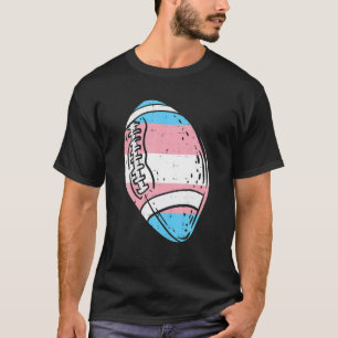 Transgender Flag American Football LGBT Trans T-shirt