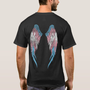 Transgender Flag - Angel Wings T-shirt
