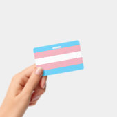 Transgender Flag Badge (Handheld)