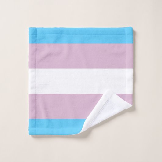 Transgender Flag Bath-handdoekset Bad Handdoek (Wasdoekje)