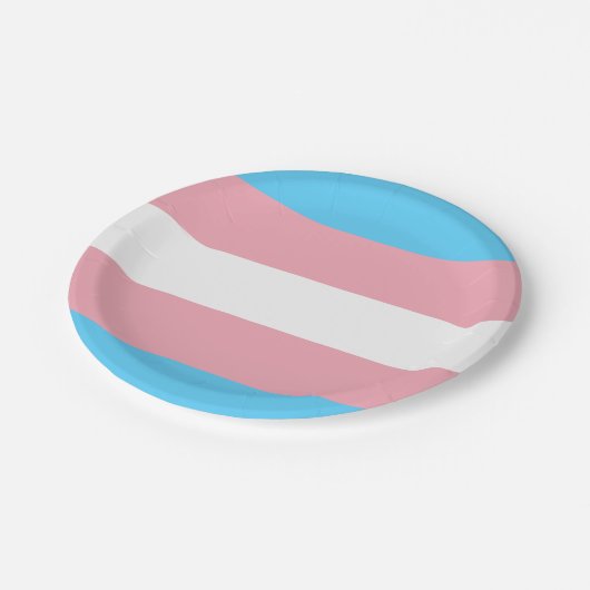 Transgender Flag borden, Pride community / gender Papieren Bordje (Gekanteld)