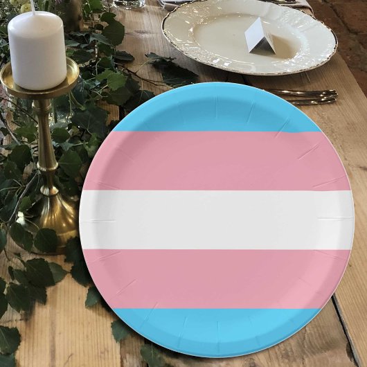 Transgender Flag borden, Pride community / gender Papieren Bordje