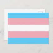 Transgender Flag Briefkaart (Voorkant / Achterkant)