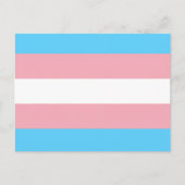 Transgender Flag Briefkaart (Voorkant)