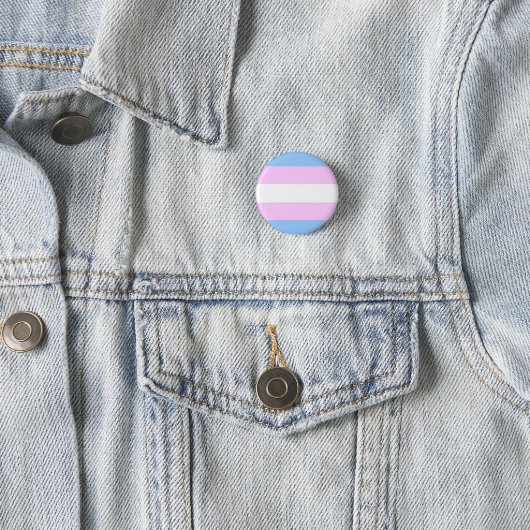 Transgender Flag Button (In situ)