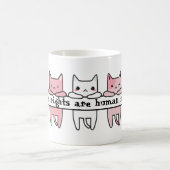 Transgender Flag Cat Trans Rechten van de Mens Koffiemok (Center)