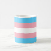 Transgender Flag Coffee Mok (Center)