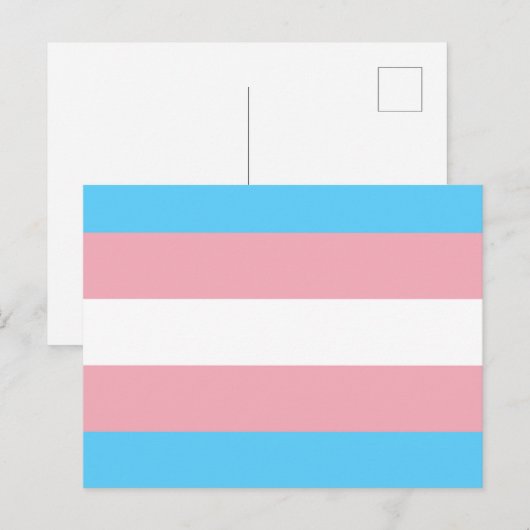 Transgender Flag Feestdagenkaart (Voorkant / Achterkant)