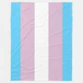 Transgender Flag Fleece Blankets Deken (Voorkant)