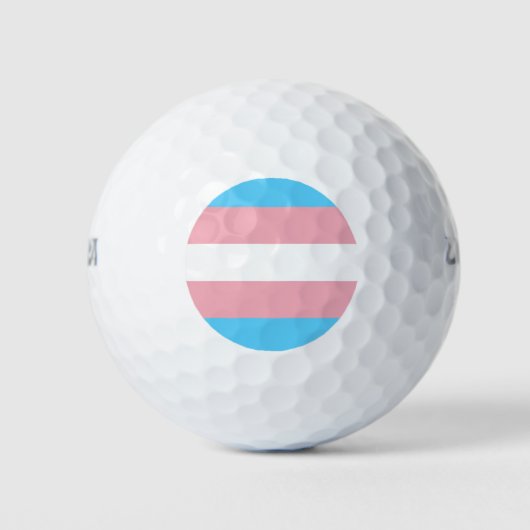 Transgender Flag Golfballen (Voorkant)
