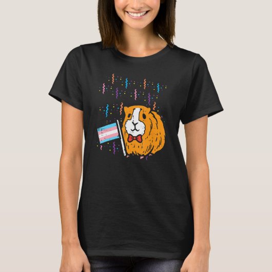 Transgender Flag Hamster Lgbt Trans Pride Stuff T-shirt (Voorkant)