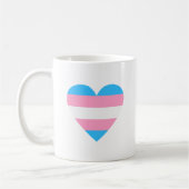 Transgender Flag Heart Koffiemok (Links)